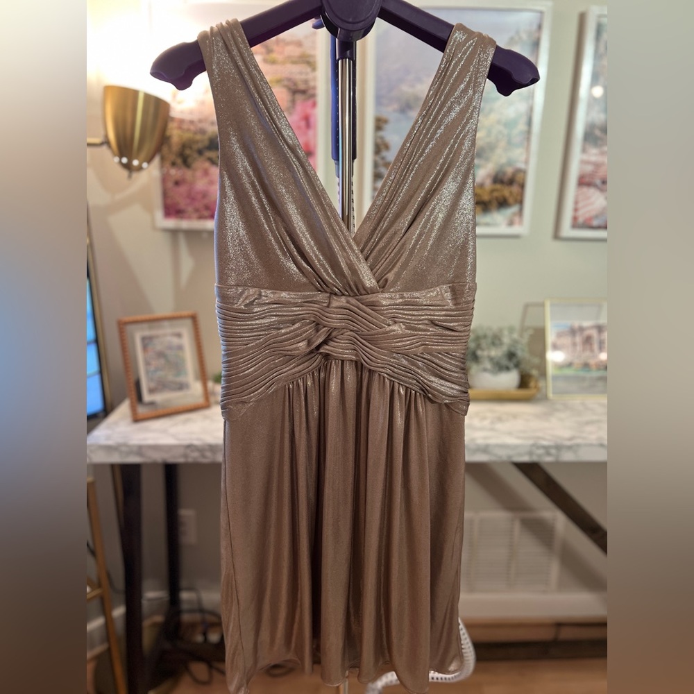 *NWT* BCBG Maxazria Gold Dress - Size S